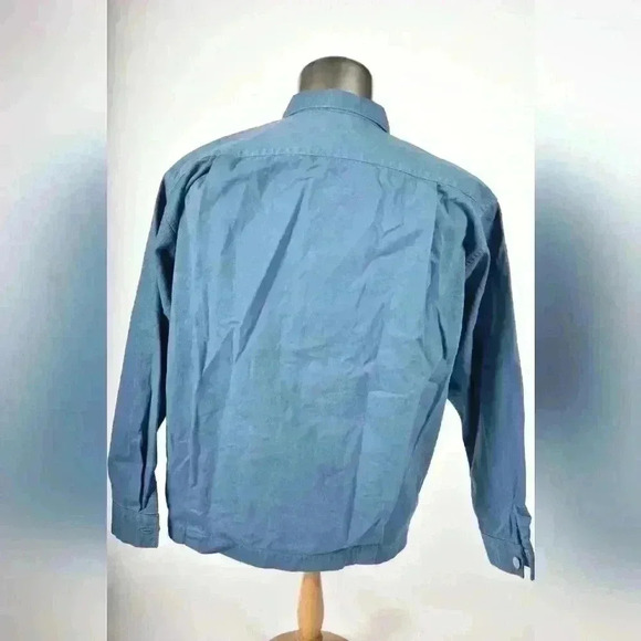 FW20 OBEY Aqua Deep Blue Boxy Fit Cotton Twill Jean Wilson  Denim Jacket Medium - Picture 4 of 10